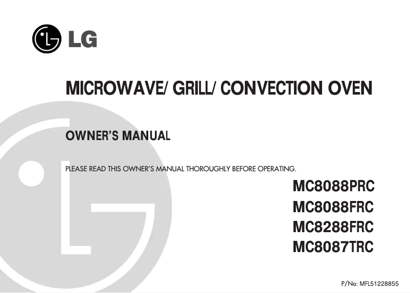 Página nº 1 - Manual de usuario LG MC8088FRC
