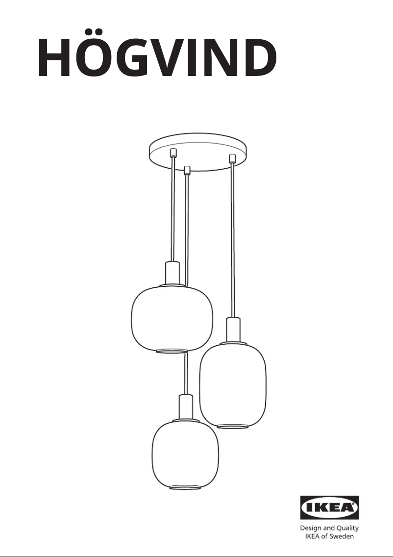 Página 1 del manual Manual de usuario Ikea HÖGVIND 005.375.72