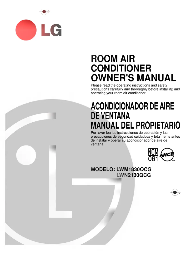Página 1 del manual Manual de usuario LG LWN2130QCG