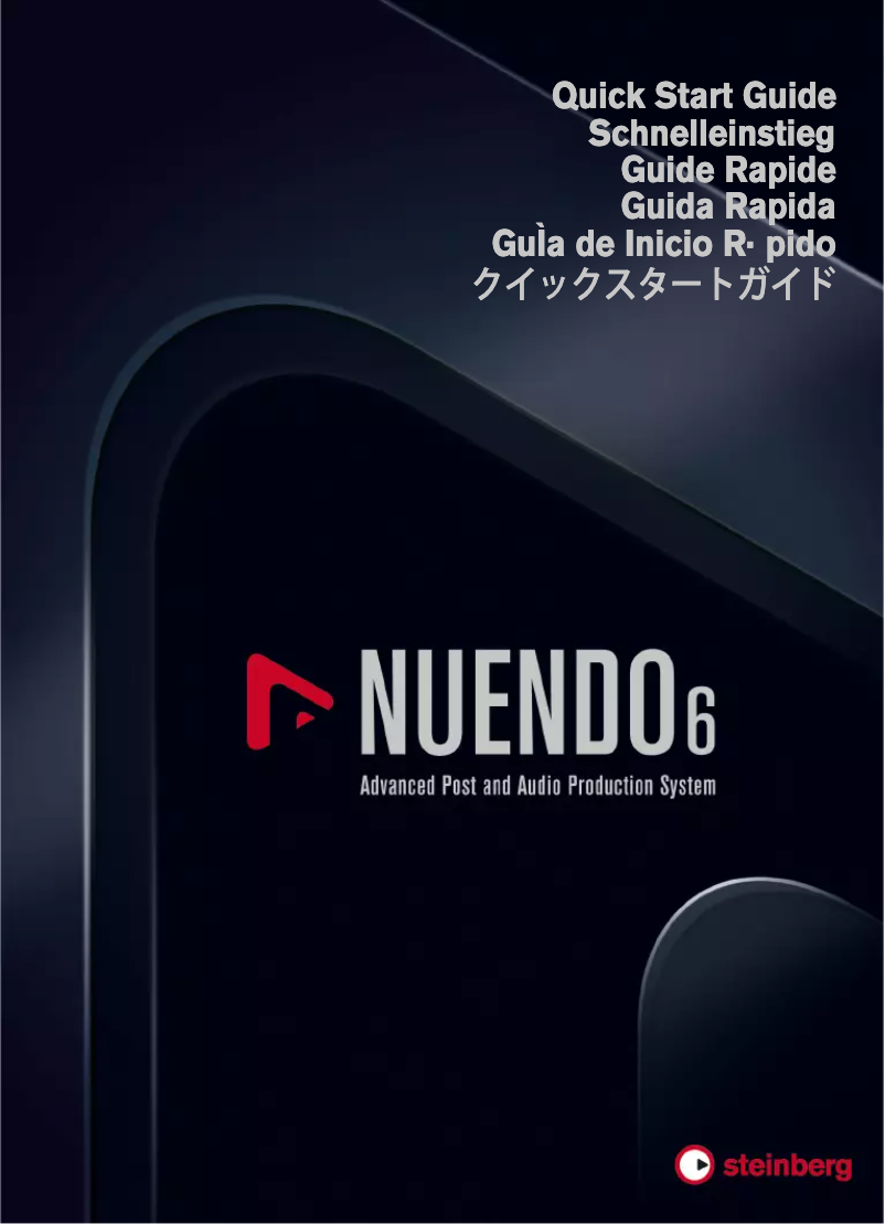 Imagen de la primera página del manual del dispositivo Nuendo 6