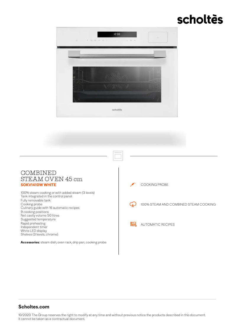 Imagen de la primera página del manual del dispositivo SOKV1410W