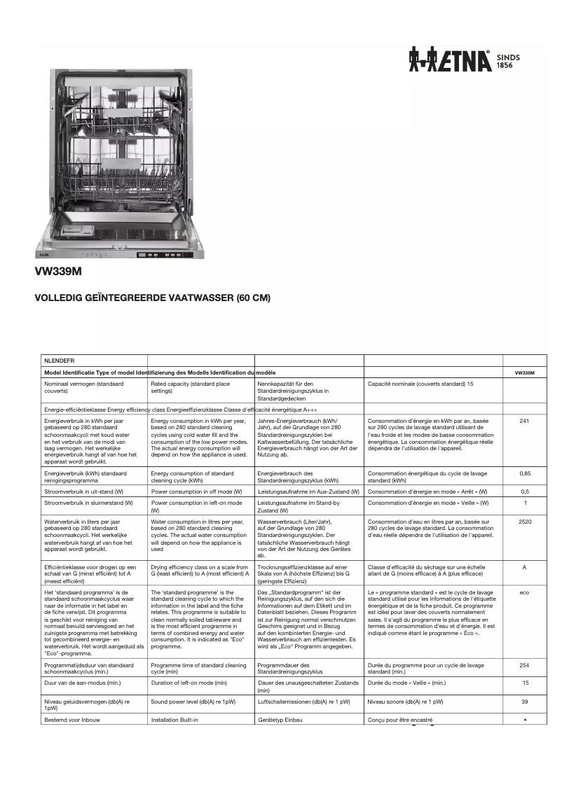 Imagen de la primera página del manual del dispositivo VW339M