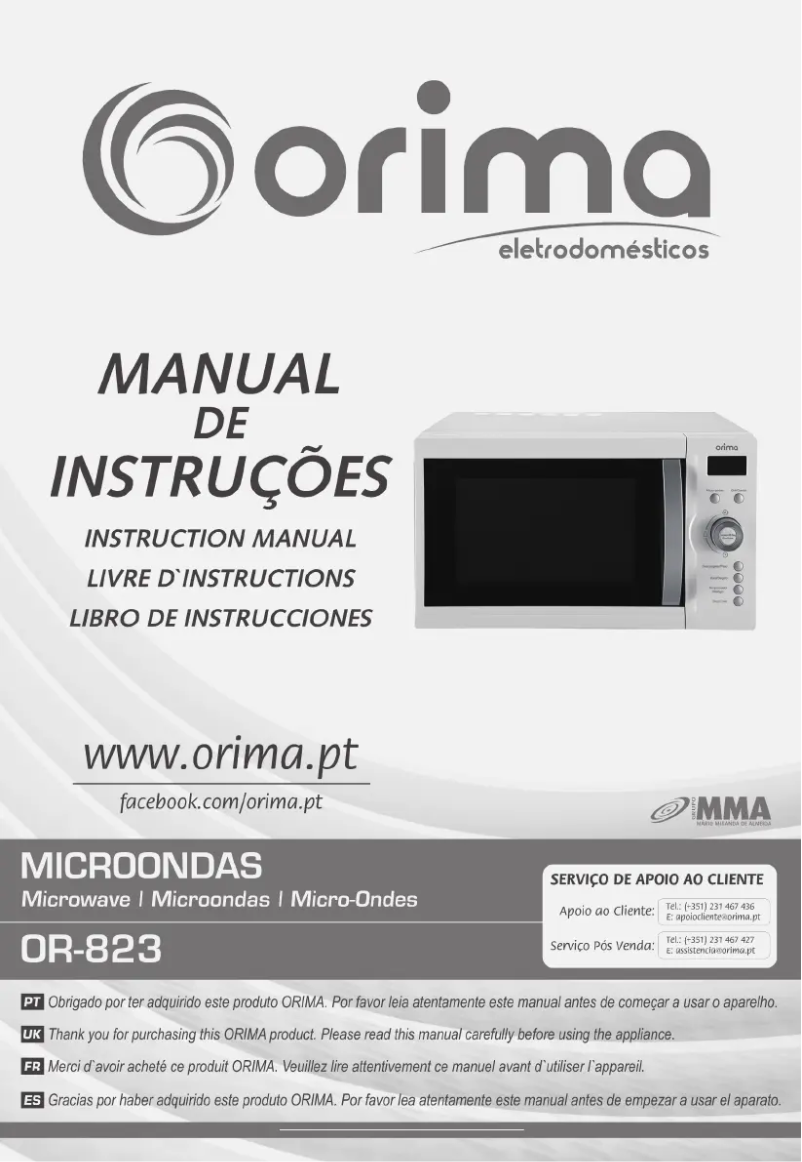 Página 1 del manual Manual de usuario Orima OR-823