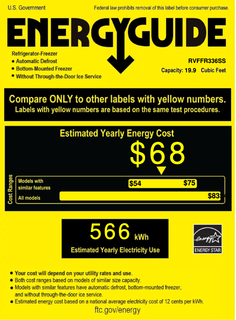 Imagen de la primera página del manual del dispositivo RVFFR336SS