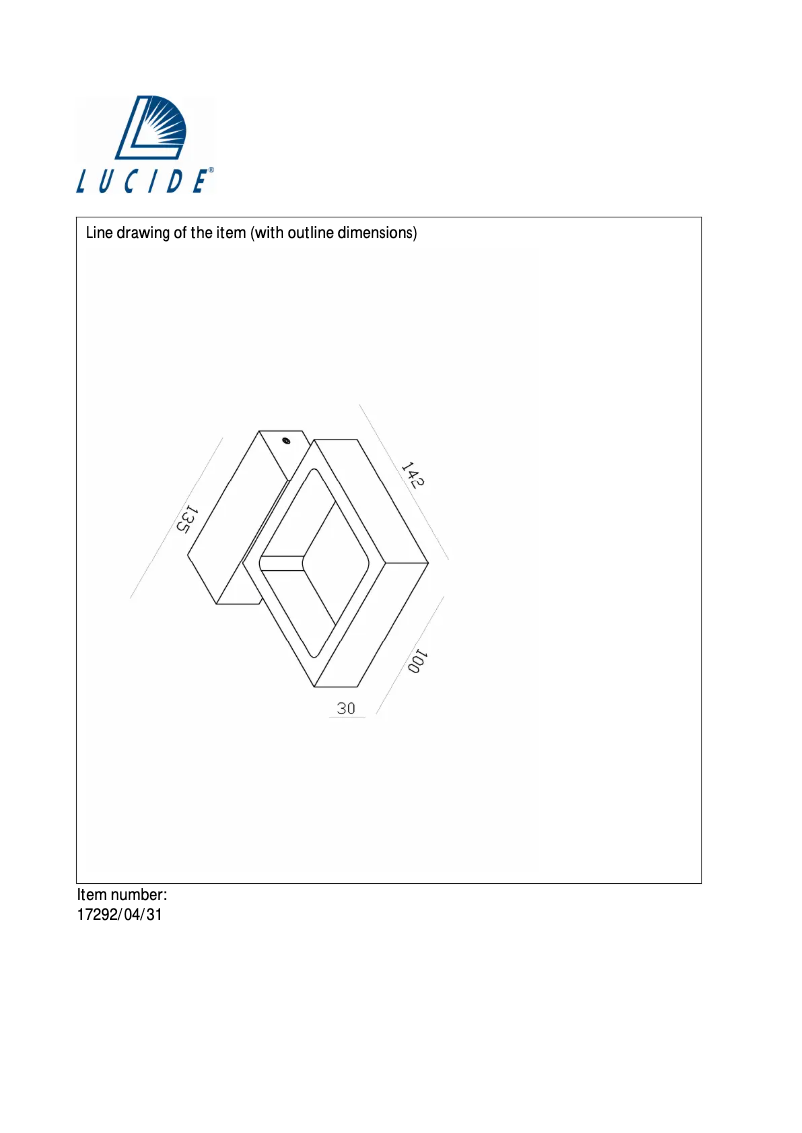 Página nº 1 - Manual de usuario Lucide Ixx 17292/04/31