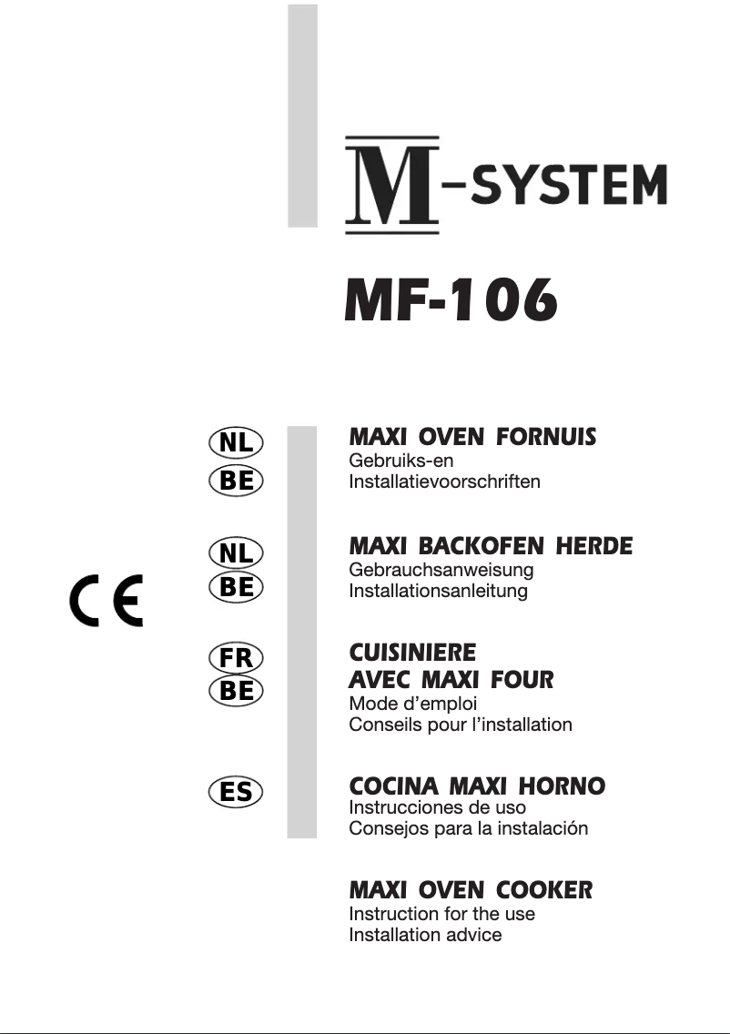 Página 1 del manual Manual de usuario M-System MF-106