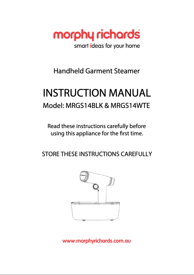 Página 1 del manual Manual de usuario Morphy Richards MRGS14