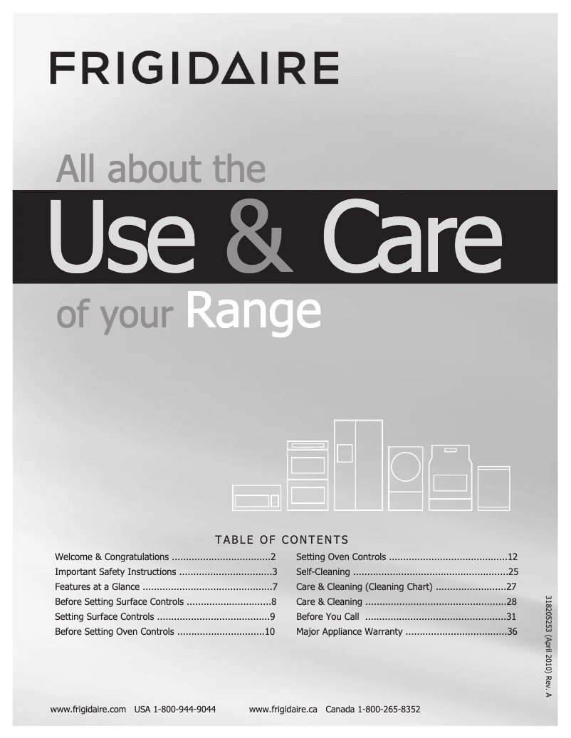 Imagen de la primera página del manual del dispositivo FGGF304DLF