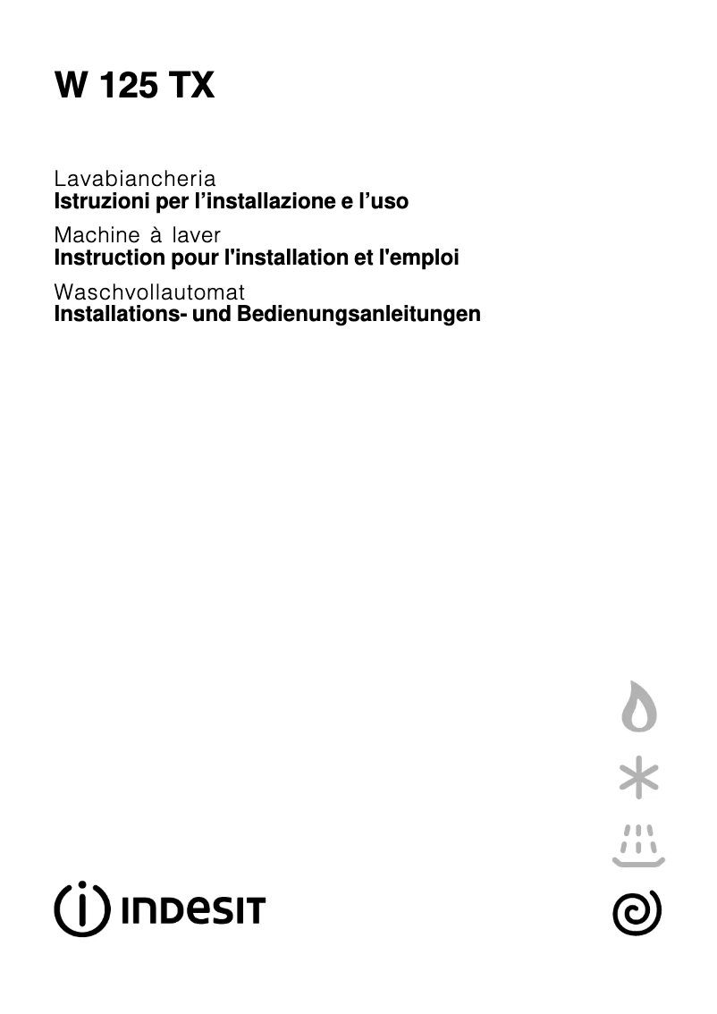 Imagen de la primera página del manual del dispositivo W 125 X