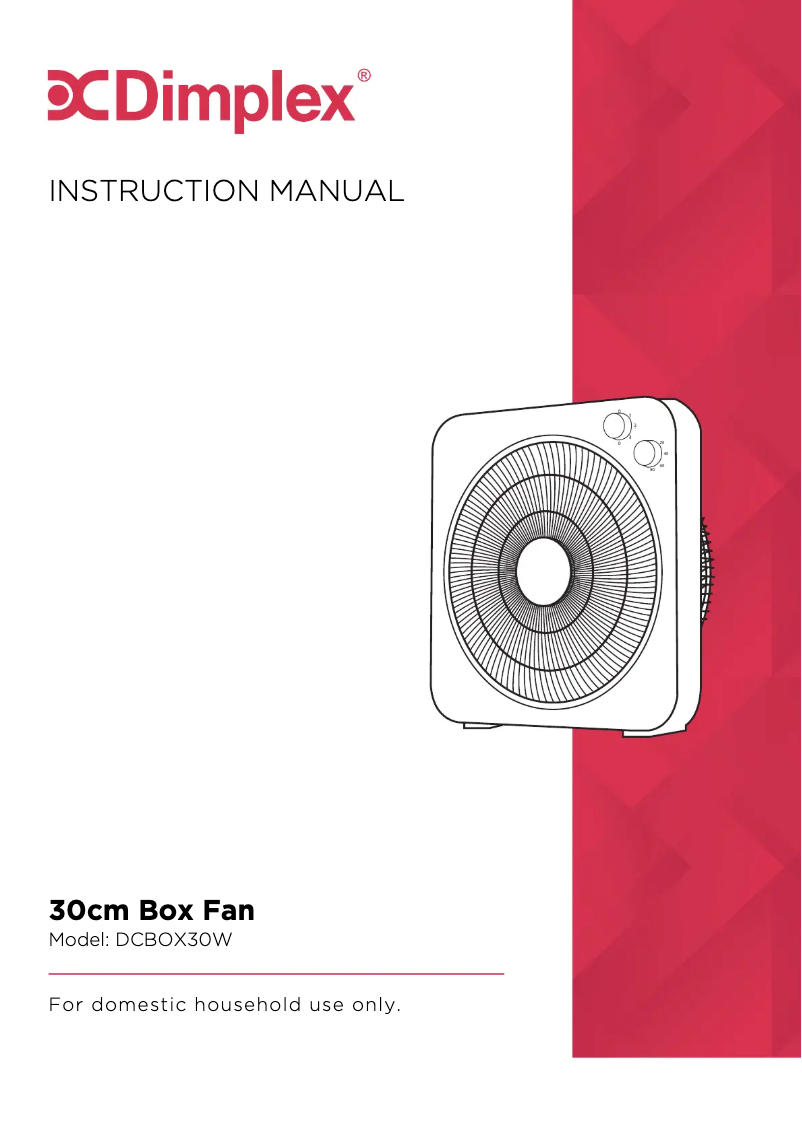 Página 1 del manual Manual de usuario Dimplex DCBOX30W