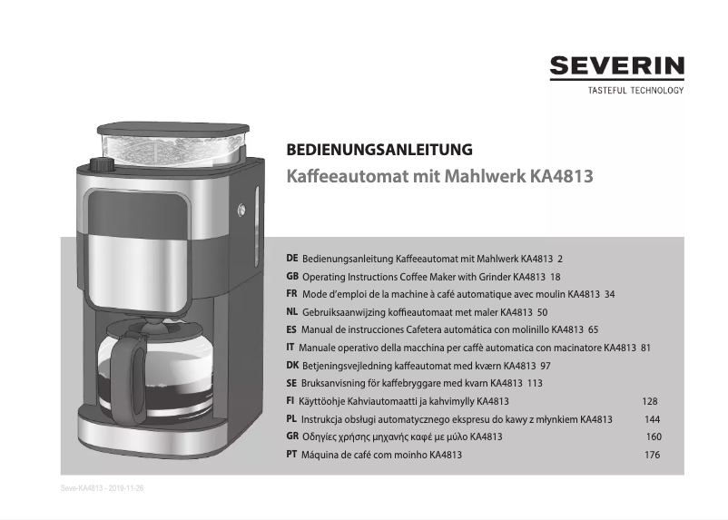 Imagen de la primera página del manual del dispositivo KA 4813