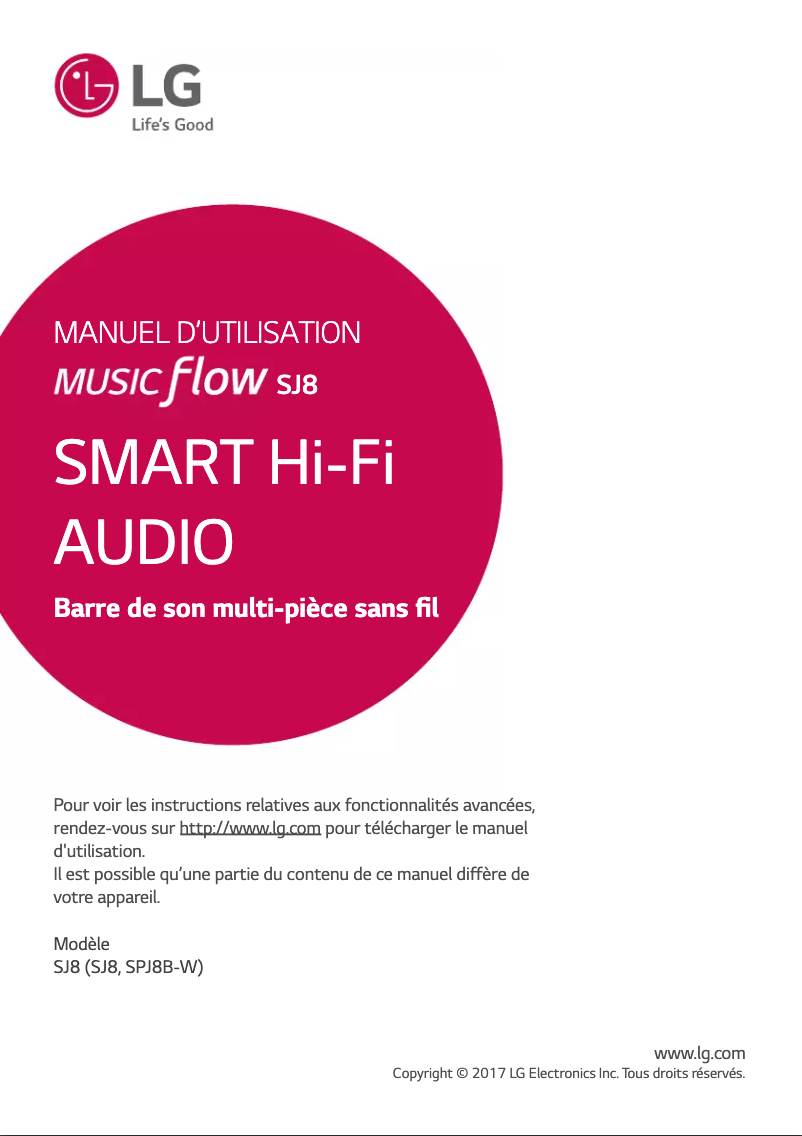 Imagen de la primera página del manual del dispositivo SJ8