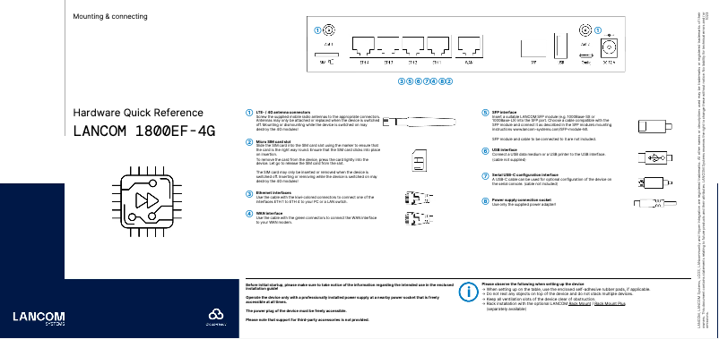 Página 1 del manual Manual de usuario Lancom 1800EF-4G
