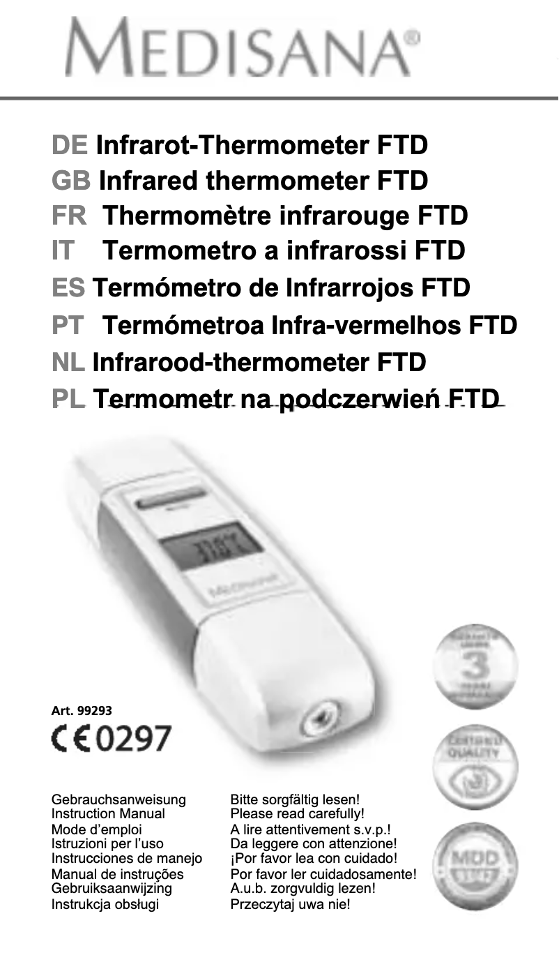 Imagen de la primera página del manual del dispositivo FTD