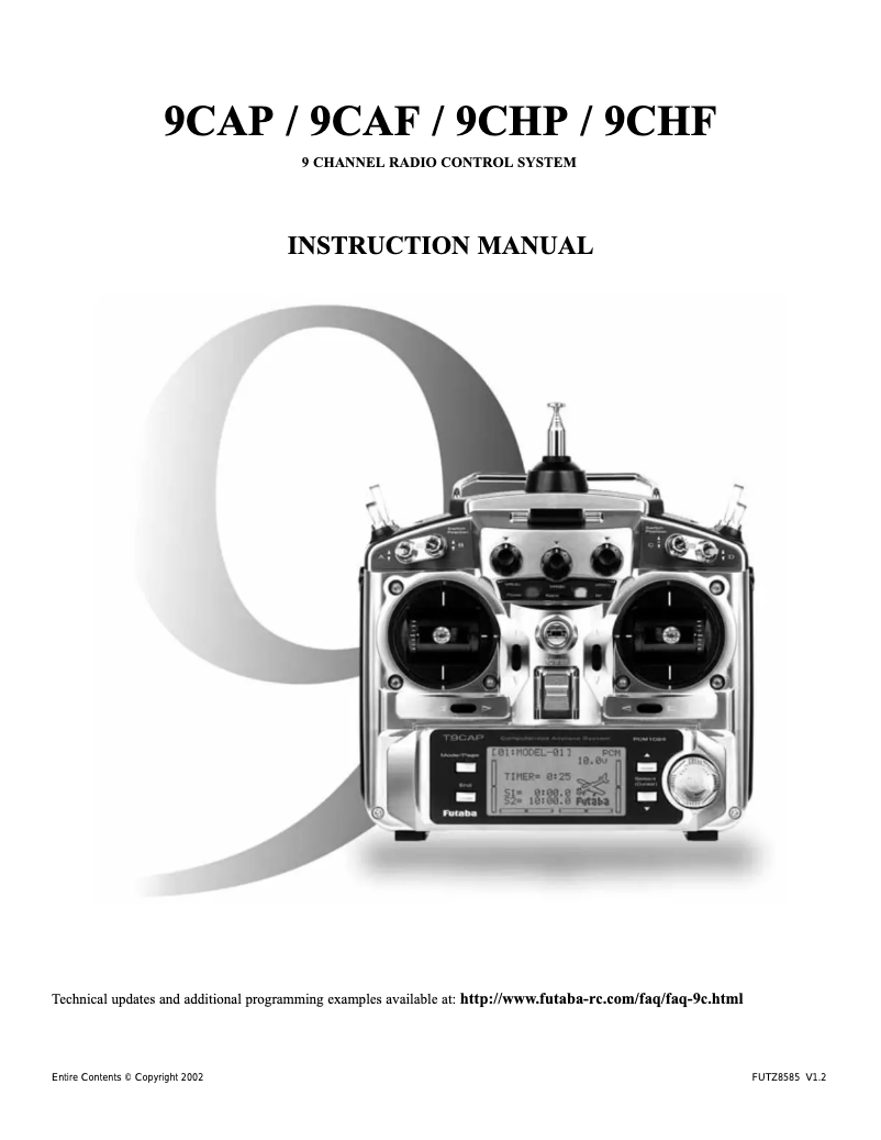 Imagen de la primera página del manual del dispositivo 9CAF