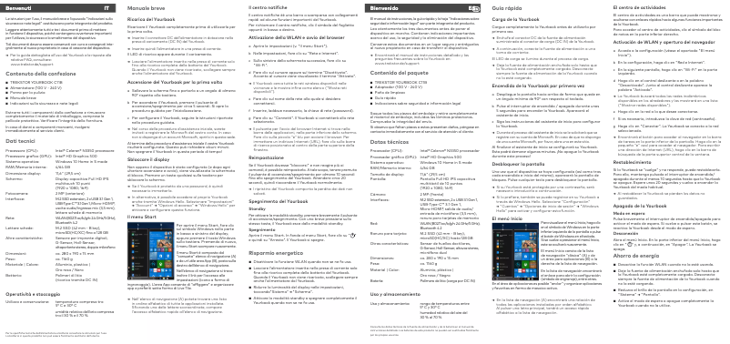 Página 1 del manual Manual de usuario TrekStor YourBook C11B