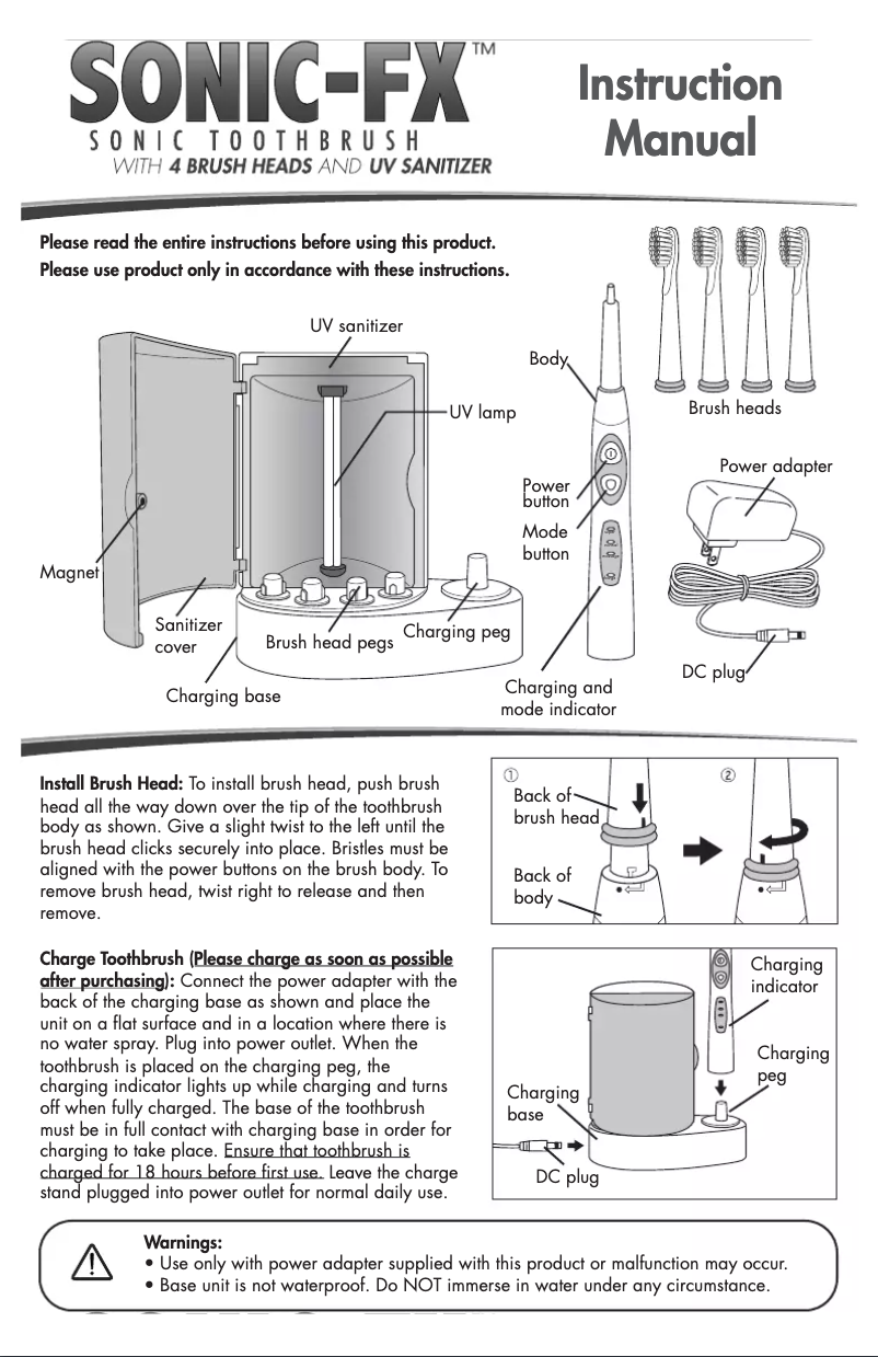 Imagen de la primera página del manual del dispositivo Electric