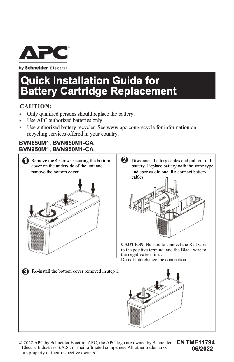 Página 1 del manual Manual de usuario APC APCRBCV212