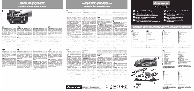 Página 1 del manual Manual de usuario Carrera Ferrari F10 Fernando Alonso Evolution