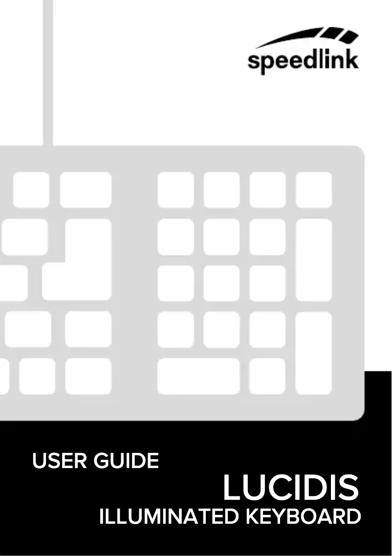 Página nº 1 - Manual de usuario Speed-Link Lucidis SL-6432-BK