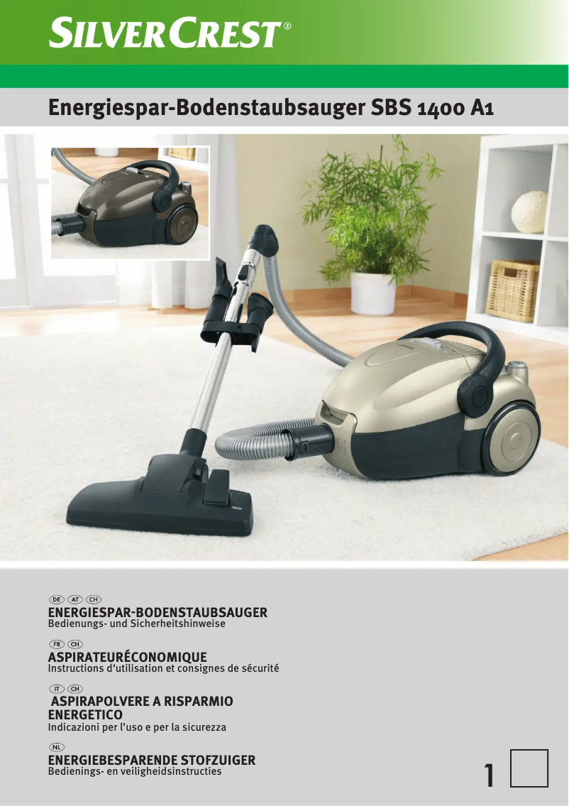 Página 1 del manual Manual de usuario SilverCrest SBS 1400 A1