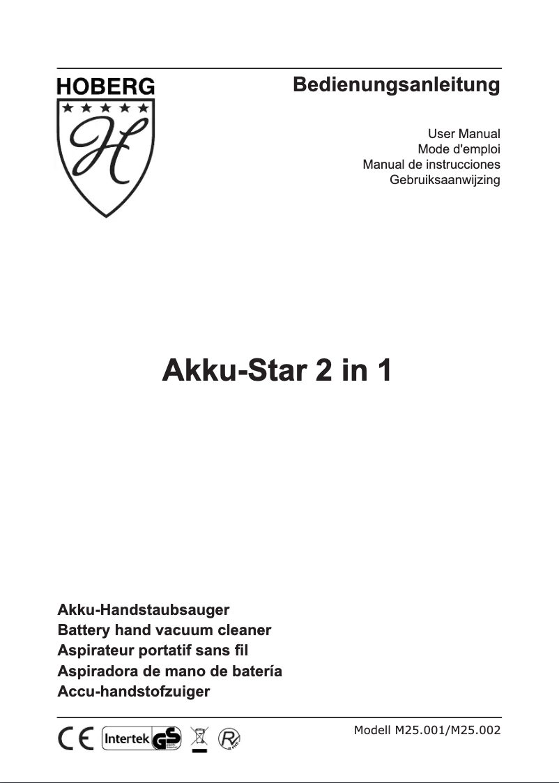 Página 1 del manual Manual de usuario BEEM Hoberg Akku-Star 2 in 1