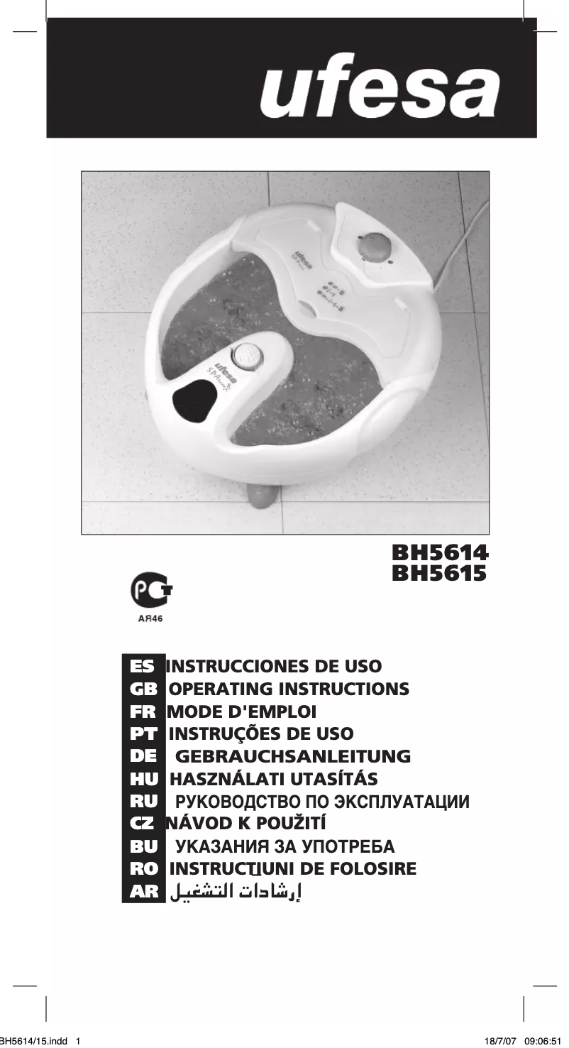 Página nº 1 - Manual de usuario Ufesa BH5615