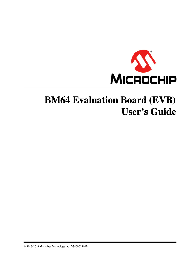 Página nº 1 - Manual de usuario Microchip BM64