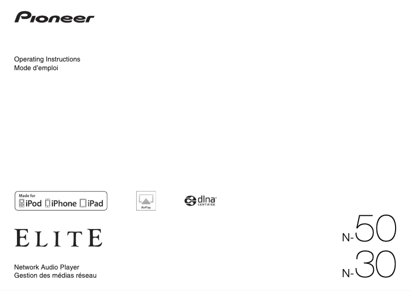 Página 1 del manual Manual de usuario Pioneer N-50