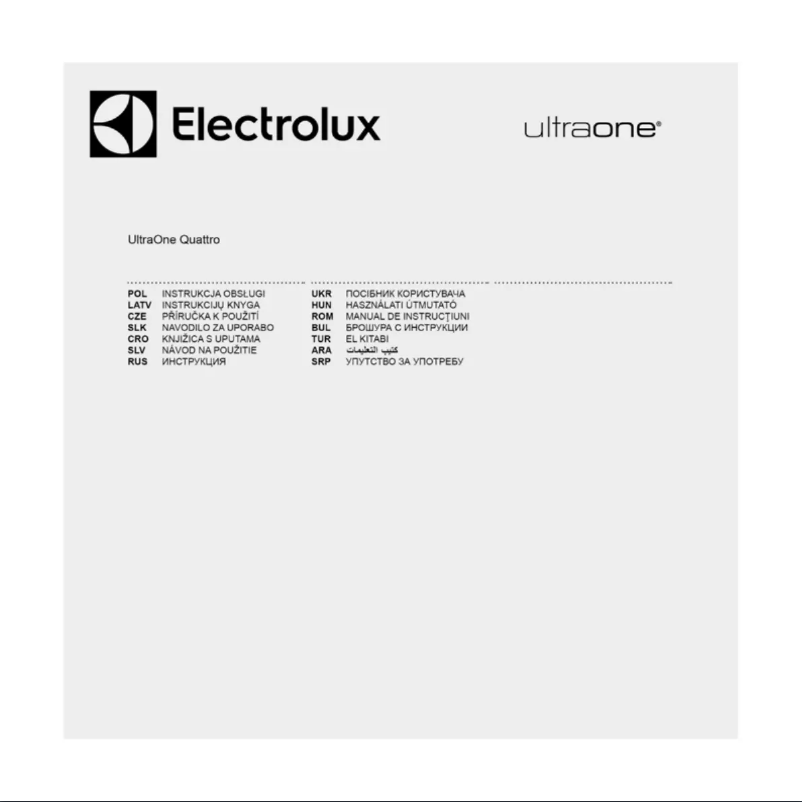 Imagen de la primera página del manual del dispositivo UltraOne ZUODELUXE