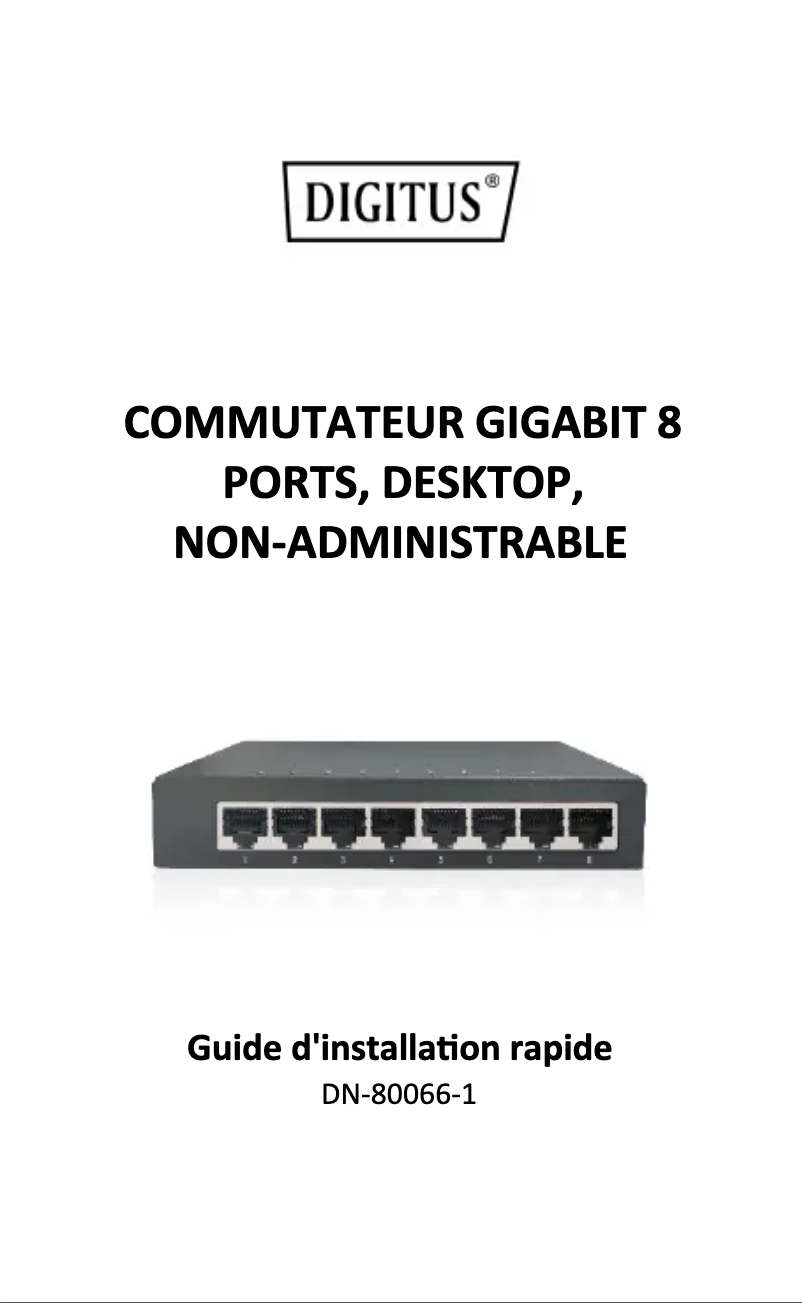 Imagen de la primera página del manual del dispositivo DN-80066-1