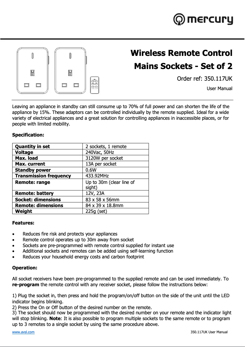 Imagen de la primera página del manual del dispositivo WRC2