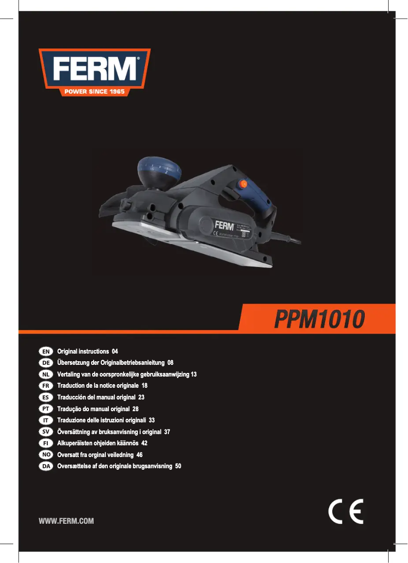 Imagen de la primera página del manual del dispositivo PPM1010