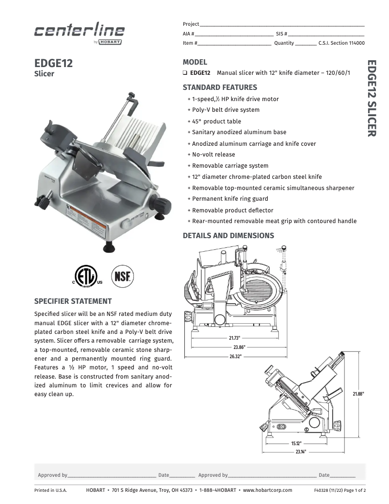 Imagen de la primera página del manual del dispositivo EDGE12