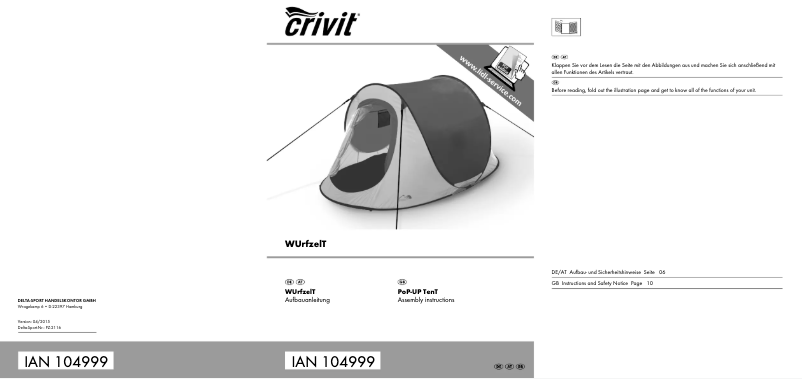 Página nº 1 - Manual de usuario Crivit IAN 104999