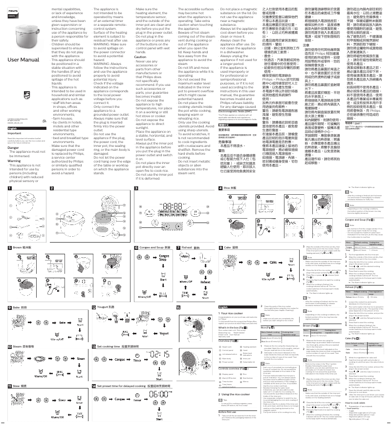 Página 1 del manual Manual de usuario Philips Viva Collection HD3070