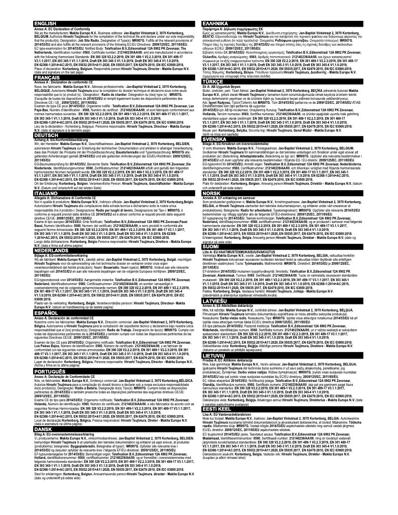 Imagen de la primera página del manual del dispositivo MR007GZ02