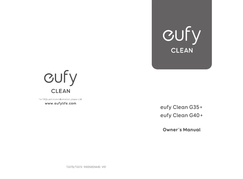 Página 1 del manual Manual de usuario Eufy RoboVac G35+