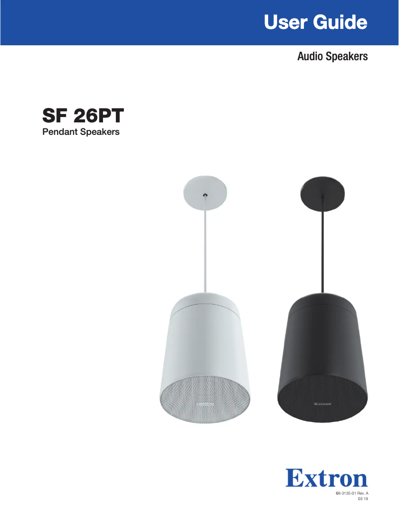 Página 1 del manual Manual de usuario Extron SF 26PT