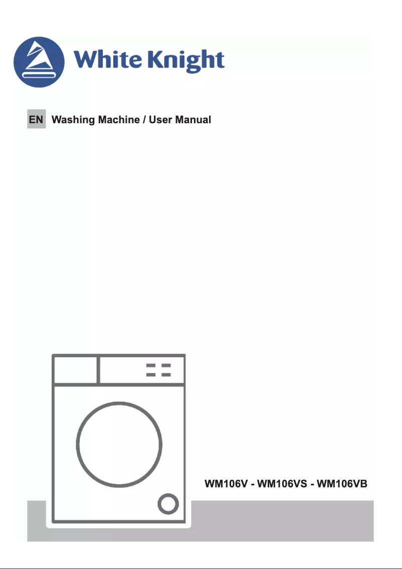 Imagen de la primera página del manual del dispositivo WM106VS