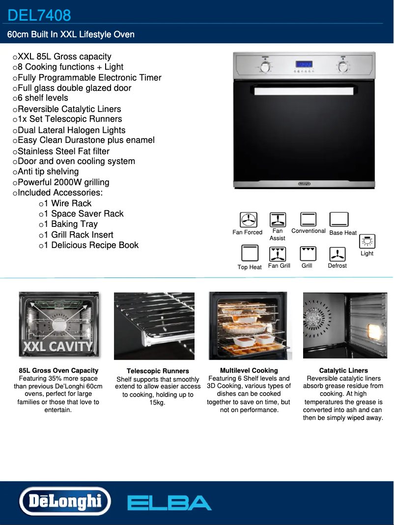 Imagen de la primera página del manual del dispositivo DEL7408