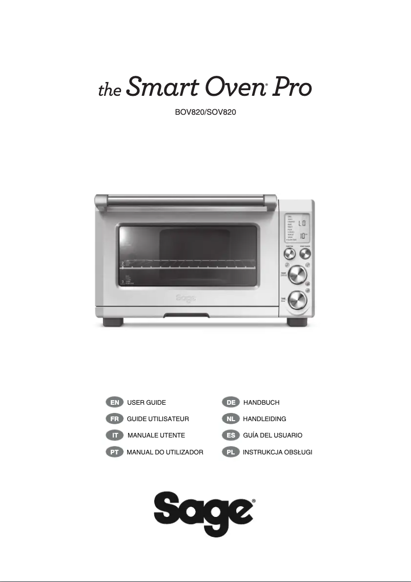 Página 1 del manual Manual de usuario Sage the Smart Oven Pro SOV820
