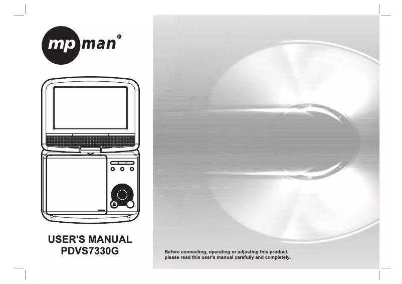 Página 1 del manual Manual de usuario Mpman PDVS7330G