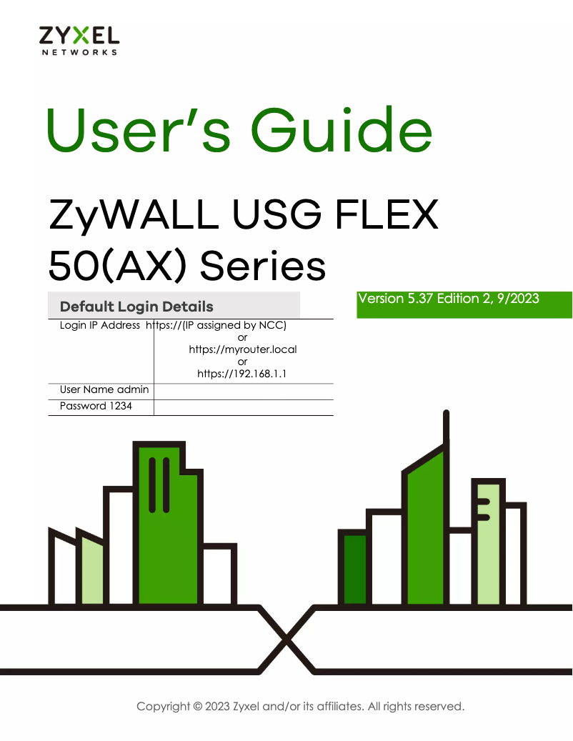 Página nº 1 - Manual de usuario ZyXEL USG FLEX 50