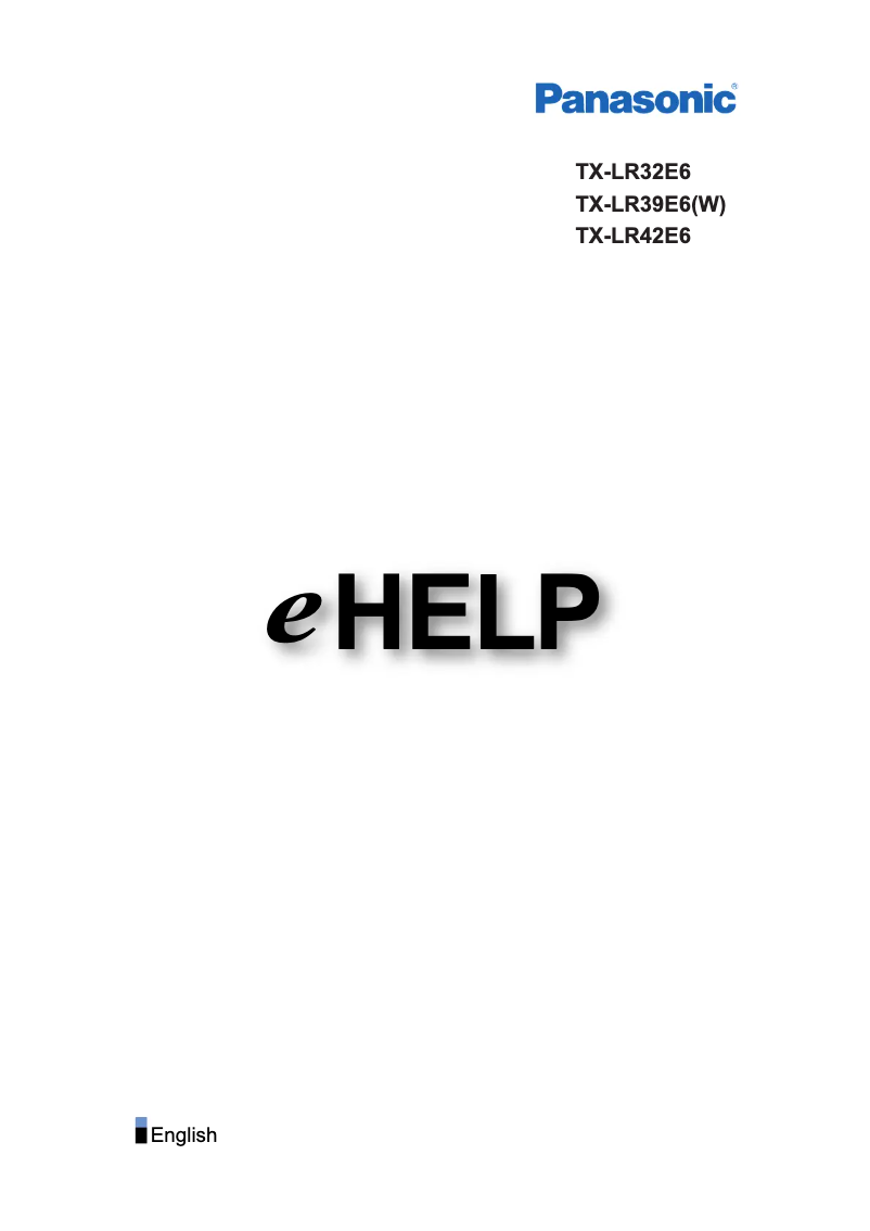 Imagen de la primera página del manual del dispositivo TX-LR42E6