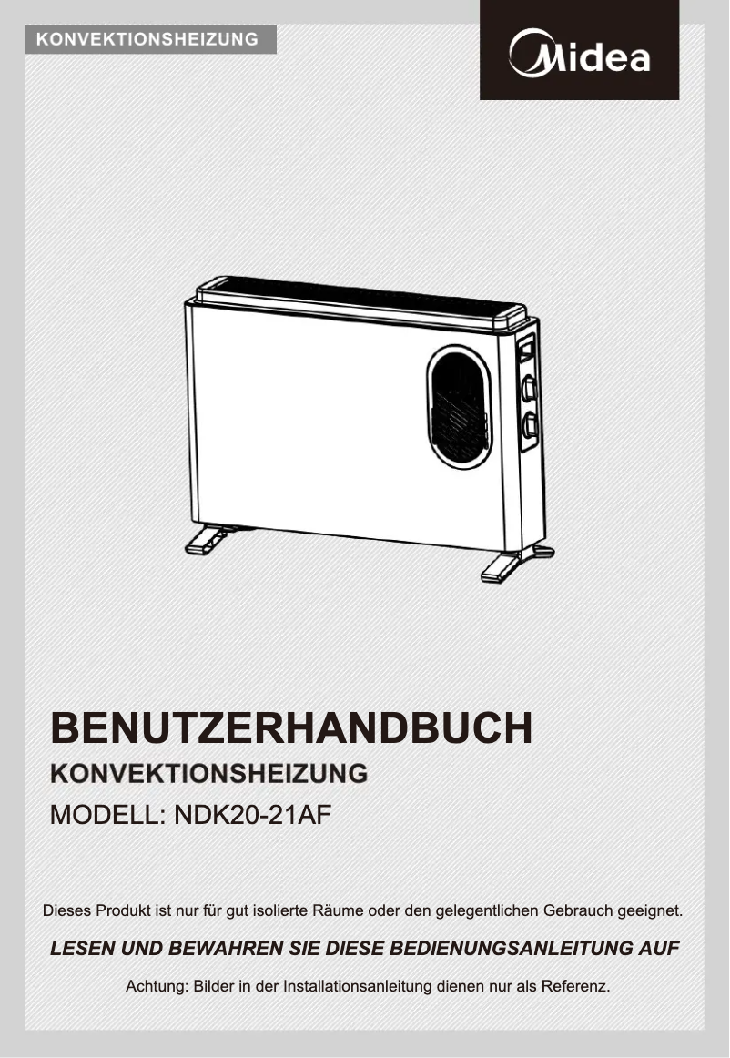 Página 1 del manual Manual de usuario Midea NDK20-21AF