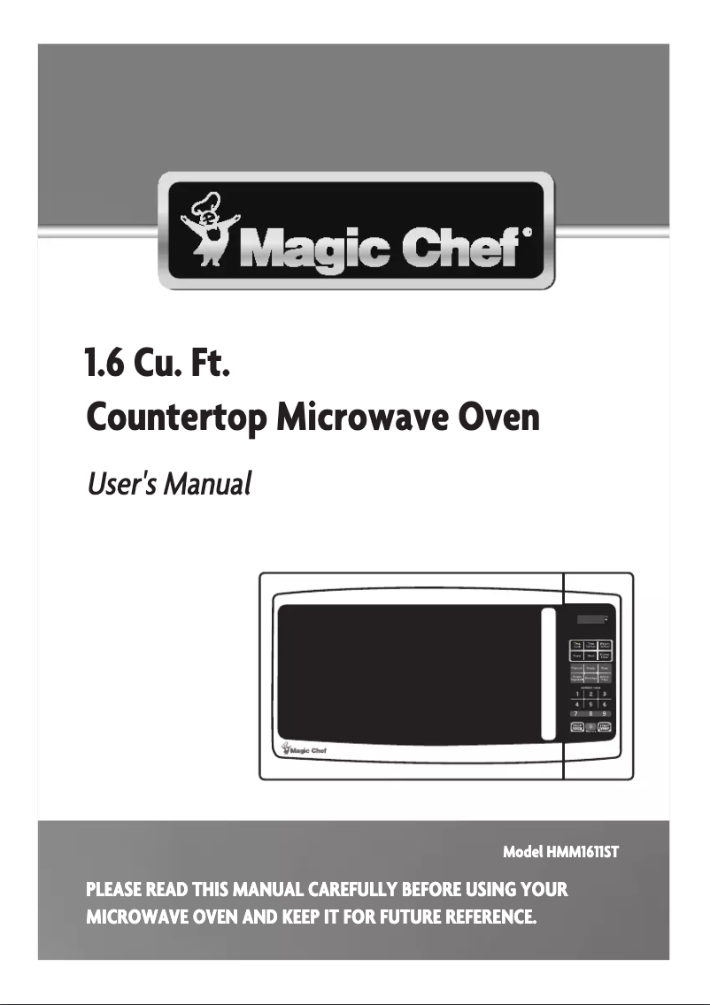 Página 1 del manual Manual de usuario Magic Chef HMM1611ST