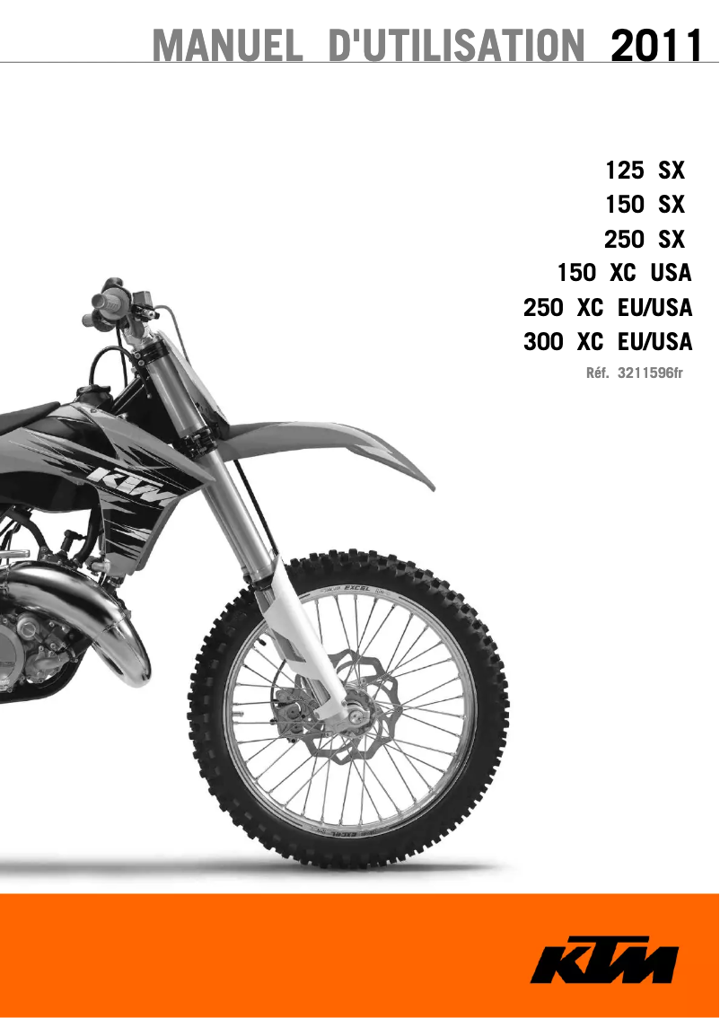 Página 1 del manual Manual de usuario KTM 250 XC (2011)