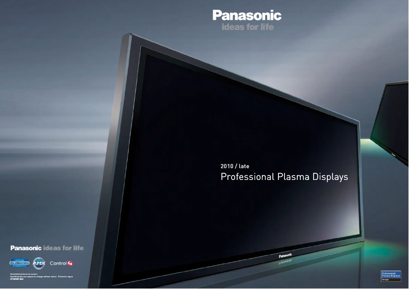 Página 1 del manual Manual de usuario Panasonic TH-65PF20