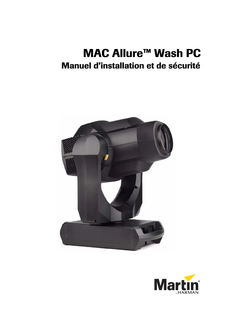 Imagen de la primera página del manual del dispositivo MAC Allure Wash PC